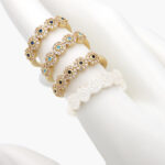 Anillo Chapa de Oro 0693 al 0696 Ajustable