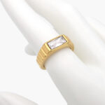 Anillo Acero Inoxidable Zirconia 0248