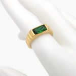 Anillo Acero Inoxidable Zirconia 0262