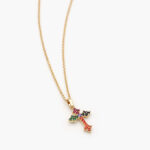 Collar Chapa de Oro Cruz 0162