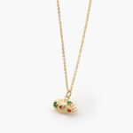 Collar Chapa de Oro Ojo Turco Zirconias 0323