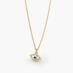 Collar Chapa de Oro Ojo Turco 0332