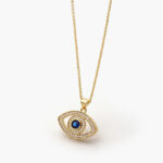 Collar Chapa de Oro Ojo Turco 0334