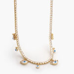 Collar Chapa de Oro Ojo Turco 0348