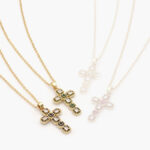 Collar Chapa de Oro Cruz 0158