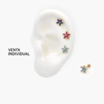 Piercing Acero Inoxidable Flor 0026