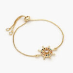 Pulso Chapa de Oro Timón Barco 0643