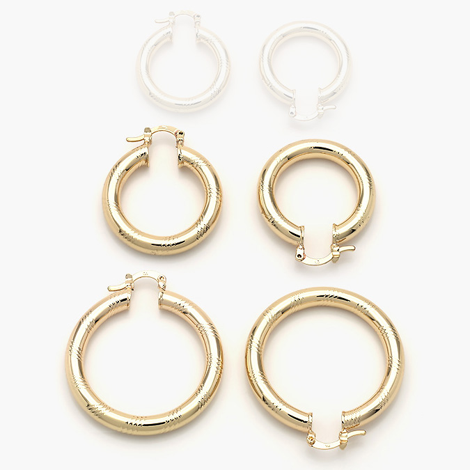 marcate343 Arracadas Chapa de Oro 5.5mm 0580 - Image 1