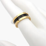 Anillo Acero Inoxidable Barril Zirconia 0302