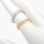 Anillo Chapa de Oro Rombos 0818 Ajustable