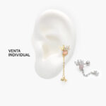 Piercing Acero Inoxidable Flores Mariposas 0069