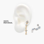 Piercing Acero Inoxidable Flores 0082