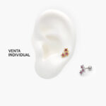 Piercing Acero Inoxidable Estrella Zirconia 0101