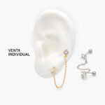 Piercing Doble Acero Inoxidable 0126