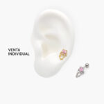 Piercing Acero Inoxidable Corazón 0141