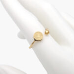 Anillo Acero Inoxidable Moneda Reina 0311