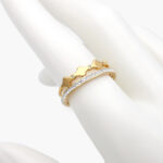 Anillo Acero Inoxidable Zirconias 0320