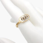 Anillo Acero Inoxidable 0334 Madre Perla MEDIDA #9