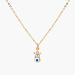 Collar Chapa de Oro Estrella Ojo Turco 0391