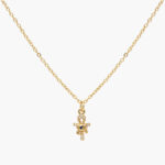 Collar Chapa de Oro Cruz Egipcia 0396