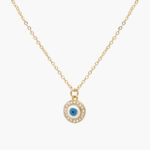 Collar Chapa de Oro Ojo Turco 0401