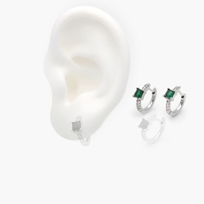 marcate340 Huggies Chapa de Oro Zirconia 0617 - Image 1