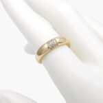Anillo Chapa de Oro 0888 Zirconia Ajustable