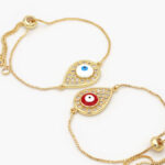 Pulso Chapa de Oro Ojo Turco Esmalte 0671
