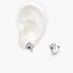 Huggies Plata .925 Rodizados Ojo Turco 0062-1