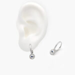 Arracadas Plata .925 Rodizados Sol 0065