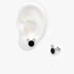 Broqueles Plata .925 Rodizados MM Esmalte 0110