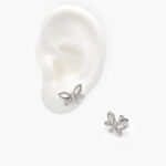 Broqueles Plata .925 Rodizados Insecto 0112