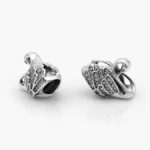 Charm Plata .925 Rodizado Cisne 0023