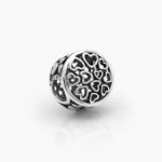 Charm Plata .925 Rodizado Corazones 0028