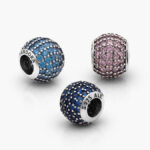 Charm Plata .925 Rodizado Zirconia Colores 0039