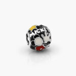 Charm Plata .925 Rodizado Mickey Mouse Estrella 0100