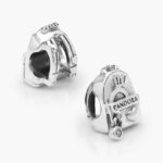 Charm Plata .925 Rodizado Mochila Corazón Pandora 0106
