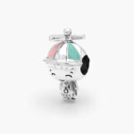 Charm Plata .925 Rodizado Niño Gorra Esmalte 0110