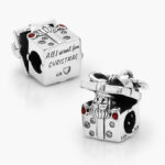 Charm Plata .925 Rodizado Regalo Santa Claus 0120