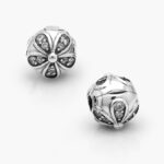 Clip Plata .925 Rodio & ALE MET Flores Zirconias 0137-0138