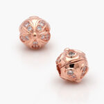 Clip Plata .925 Rodio & ALE MET Flores Zirconias 0137-0138 - Image 2