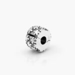 Clip Plata .925 Rodizado Flores 0151