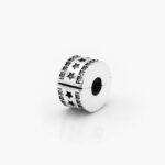 Clip Plata .925 Rodizado Estrellas Zirconias 0152