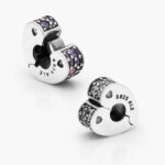 Clip Plata .925 Rodizado Corazón Zirconias 0154