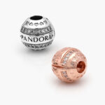 Clip Plata .925 Rodio & ALE MET Corazones Zirconias 0158 - ALE M ROSA
