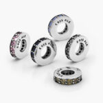 Separador Plata .925 Rodizado Zirconias 0167