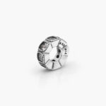 Separador Plata .925 Rodizado Zirconias 0171