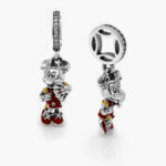 Colgante Plata .925 Rodizado Minnie Abanico 0239