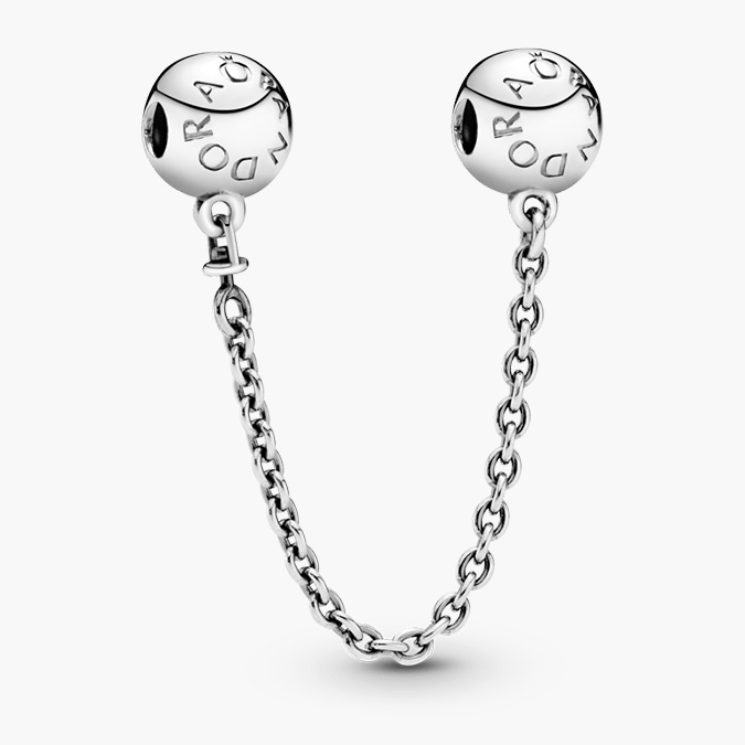 PCH0245P Cadena de Seguridad Plata .925 Rodizado Pandora 0245 - Image 1