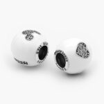 Charm Plata .925 Rodizado Esmalte Disney Corazón 0304